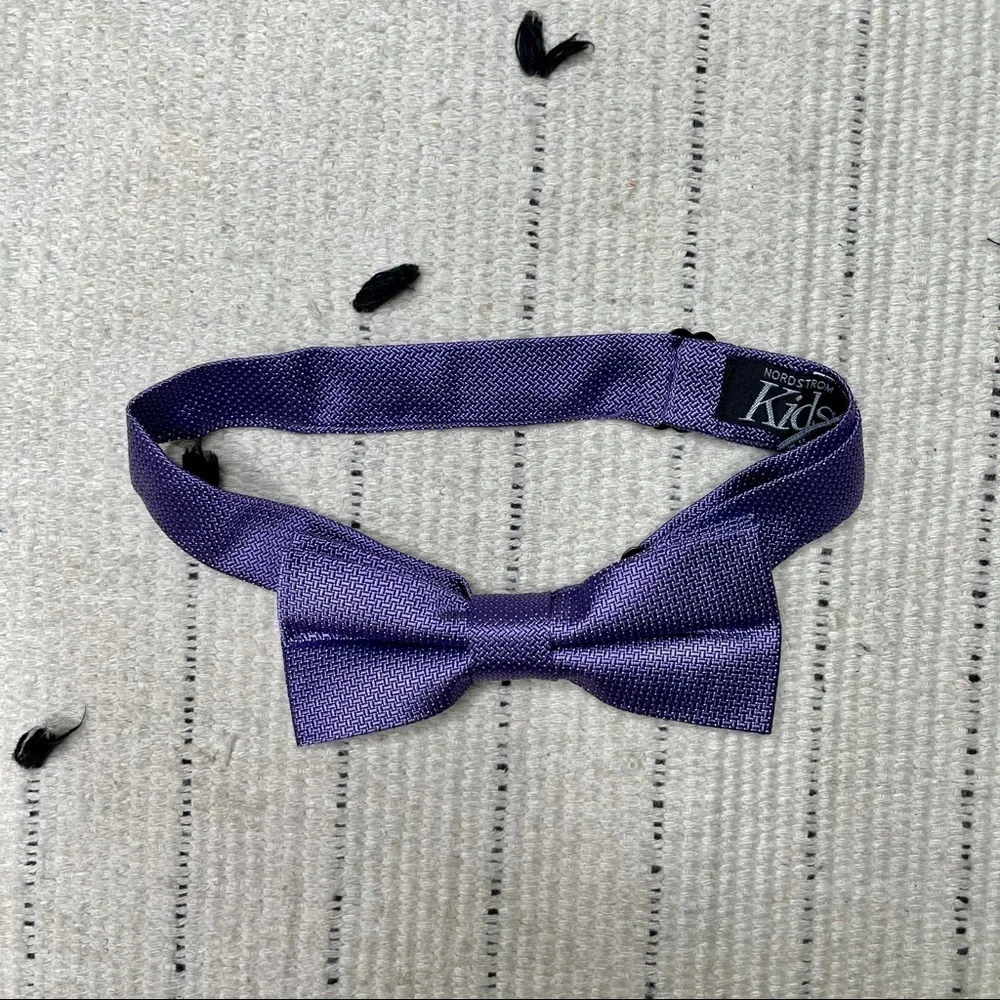 Nordstrom Kids Purple Silk Bow Tie